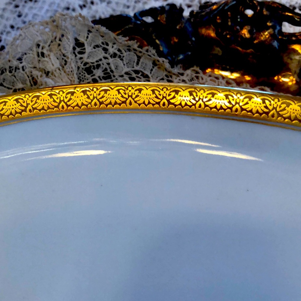 EUC- Uber Rare GDA France Haviland Limoges Calvados Double Handle Petite Platter - Picture 5 of 11